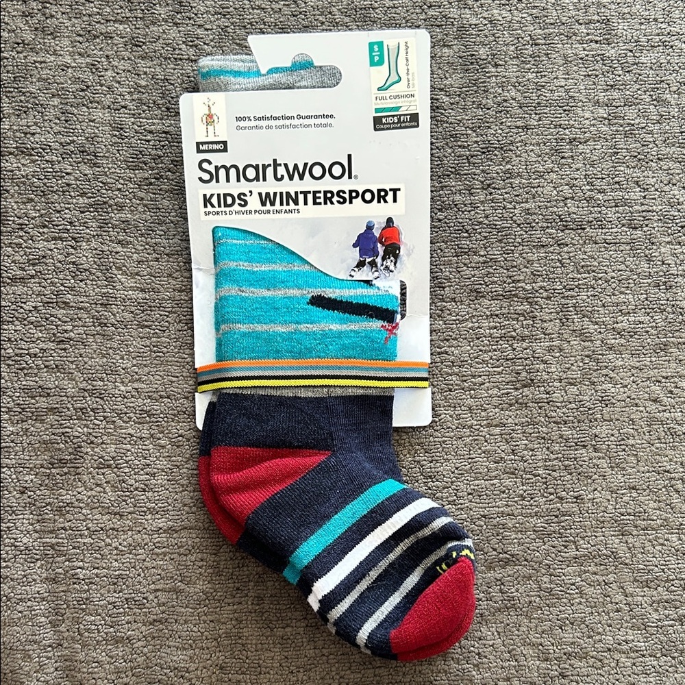 Smartwool Kids' Wintersport Yeti Pattern Over The Calf Socks ☀️